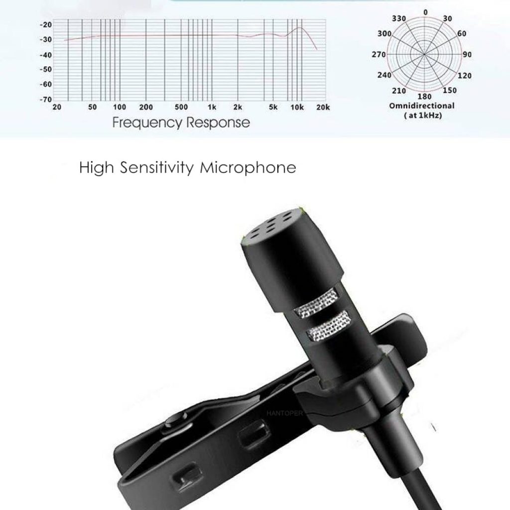 1 5m Mini Portable Lavalier Microphone Condenser Clip on Lapel Mic Wired Mikrofo Microfon for Phone 2