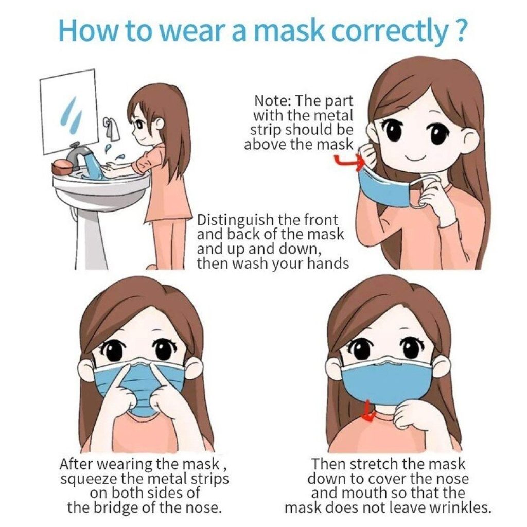 10 300 Pcs Mask Disposable Mondmasker Earloop Face Mouth Masks Mouth Mask Non woven Melt Blown 5