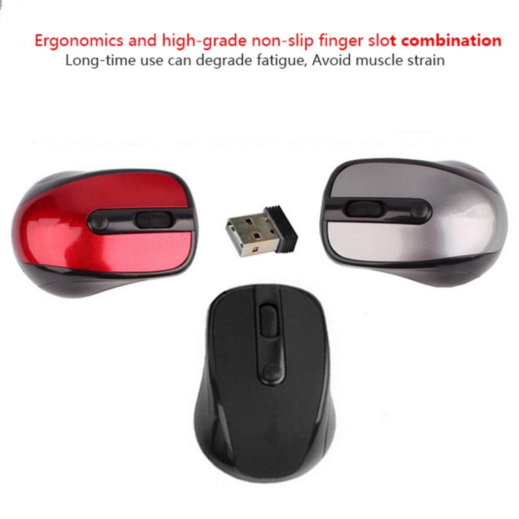 1000DPI Wireless Mouse Mini Optical Mouse Laptop Mice 2 4G 10m with Dongle for Computer PC 4