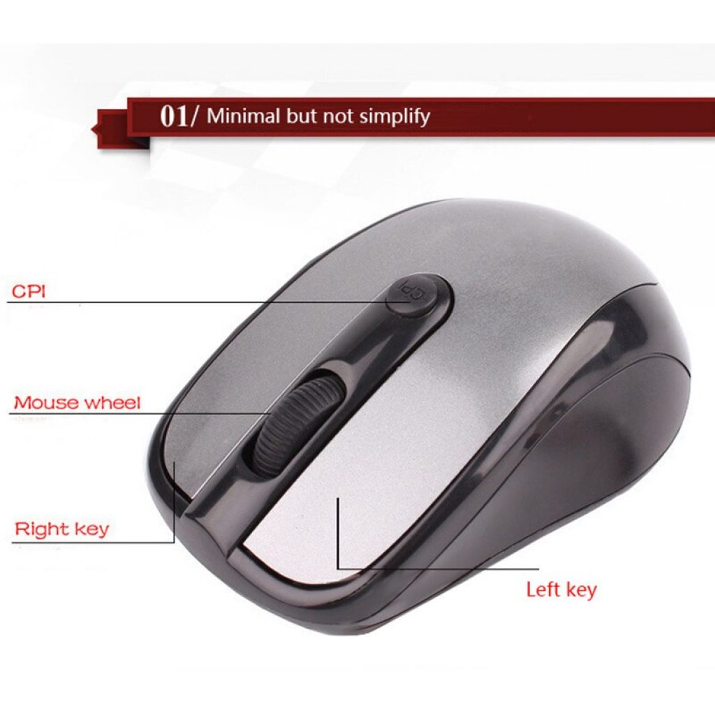 1000DPI Wireless Mouse Mini Optical Mouse Laptop Mice 2 4G 10m with Dongle for Computer PC 5