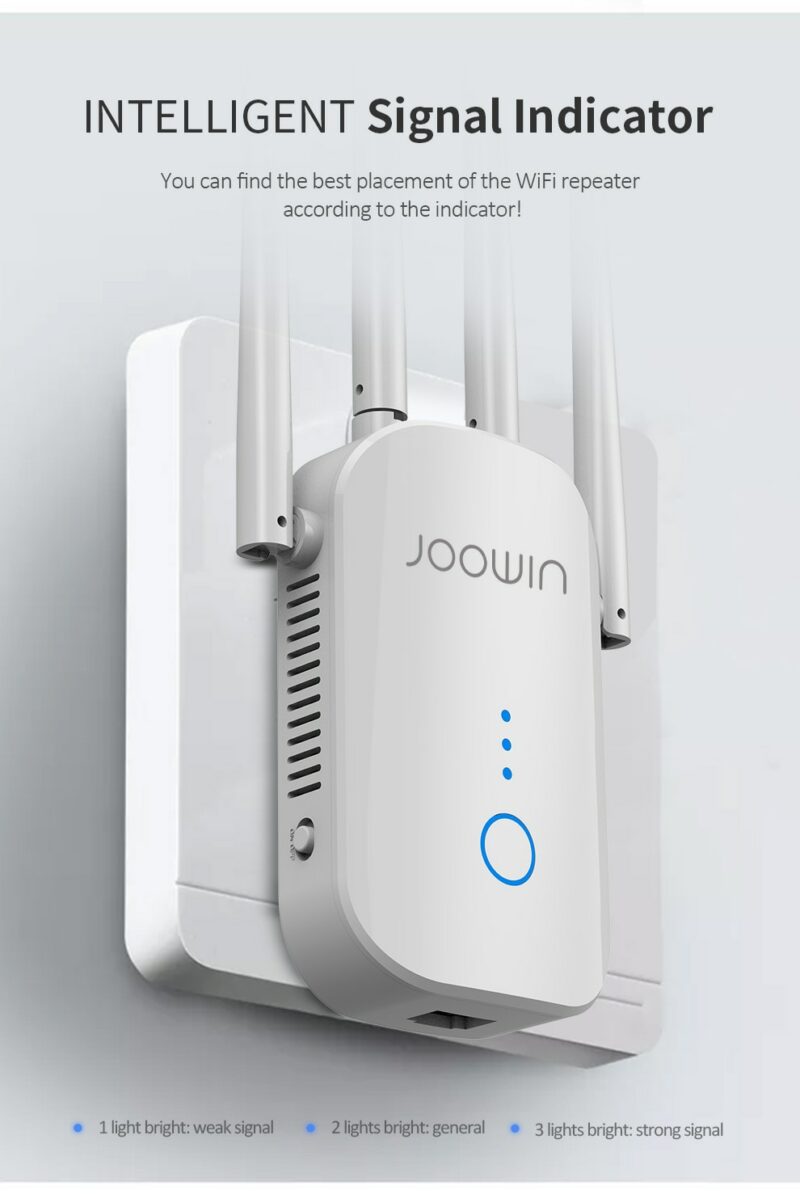 1200Mbps Dual Band 5Ghz Wireless Wifi Repeater Powerful Wifi Router Wifi Extender 4 3dbi Antenna Long 4