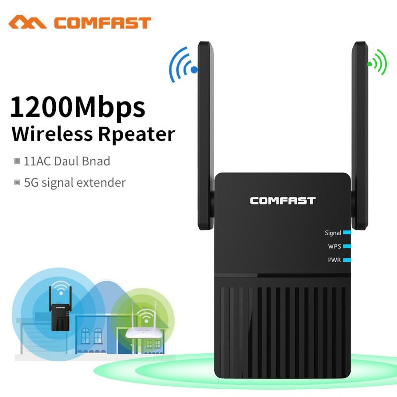 1200Mbps Long Range Dual Band 2 4 5Ghz Wireless Wifi Router High Power Wifi Repeater Wifi 2