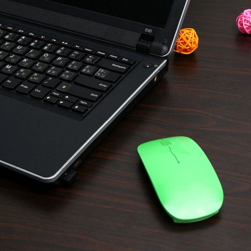 1600 DPI USB Optical Wireless Computer Mouse 2 4G Receiver Super Slim Mouse For PC Laptop 2