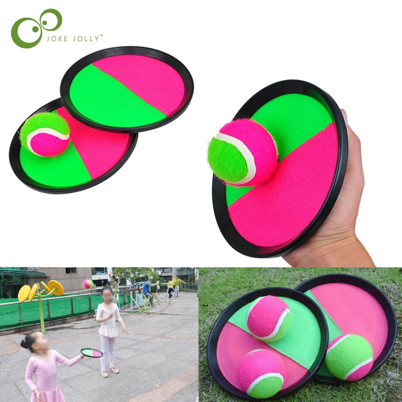 1Set Kids Sucker Sticky Ball Toy Outdoor Sports Catch Ball Game Set Throw And Catch Parent