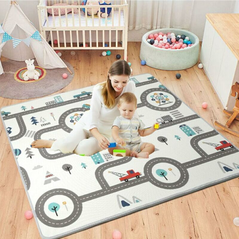 1cm XPE Environmentally Friendly Thick Baby Crawling Play Mat Folding Mat Carpet Play Mat for Children 1