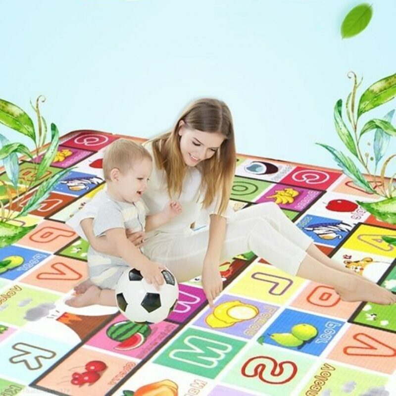 1cm XPE Environmentally Friendly Thick Baby Crawling Play Mat Folding Mat Carpet Play Mat for Children 4