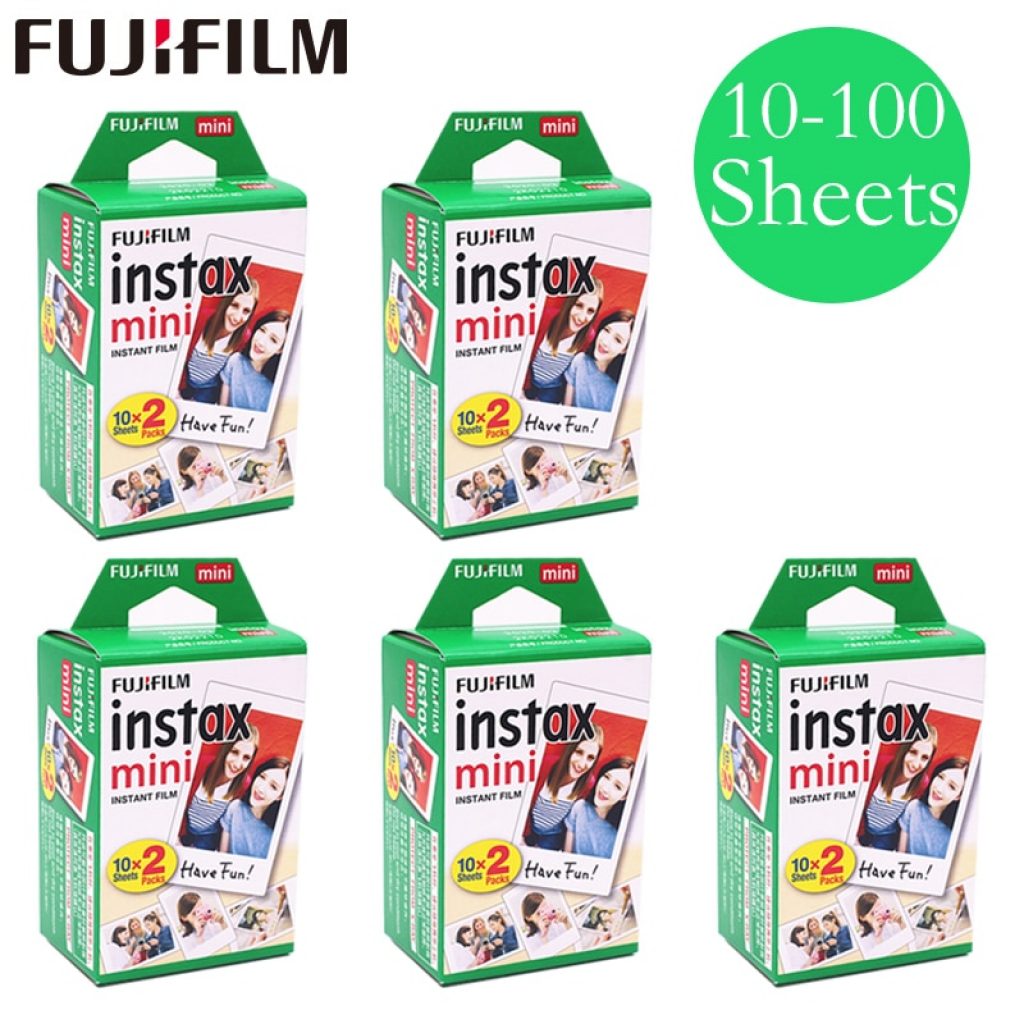 20 100 sheets Fuji Fujifilm instax mini 9 8 films white Edge films for instant mini