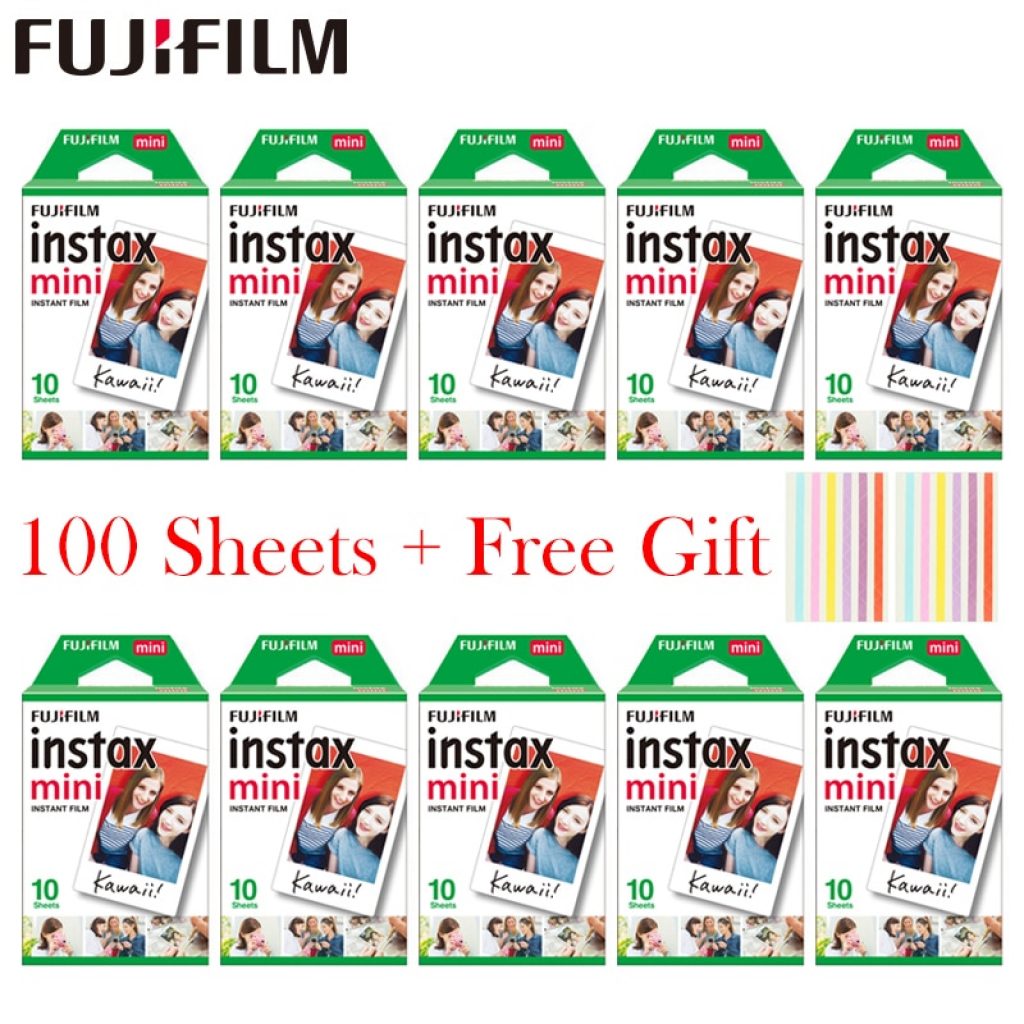 20 100 sheets Fujifilm Instax Mini White Film Instant Photo Paper For Instax Mini 8 9