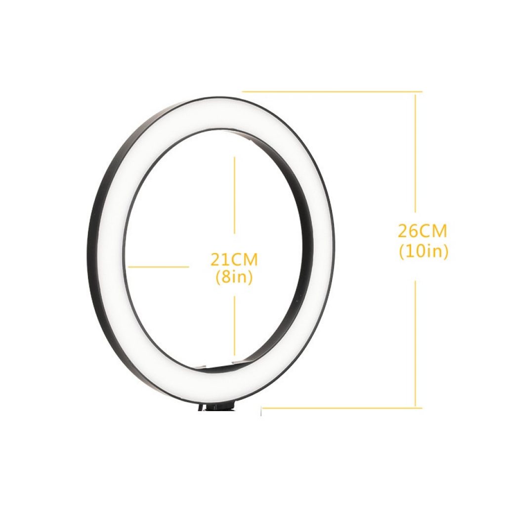 26cm 10inch LED Selfie Ring Light Dimmable LED Ring Lamp Photo Video Camera Phone Light ringlight 2