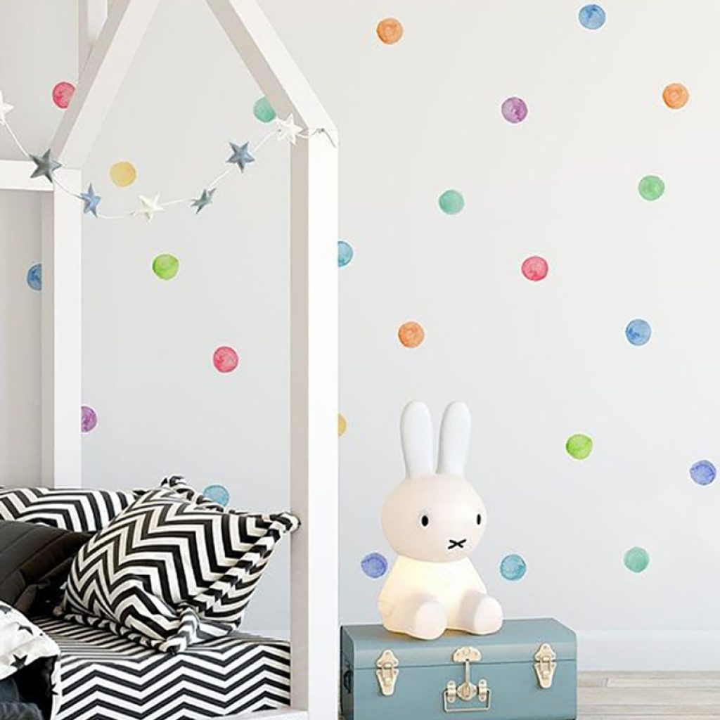 29 Pcs Set PVC Baby Wall Decals Colored Dots Creative Stickers for Children Vinyl Nursery Room 1