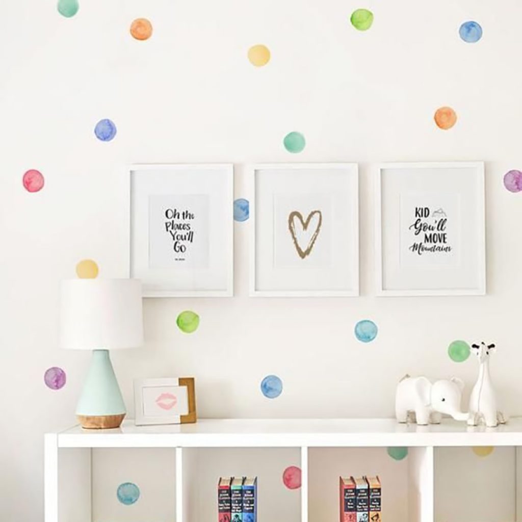 29 Pcs Set PVC Baby Wall Decals Colored Dots Creative Stickers for Children Vinyl Nursery Room