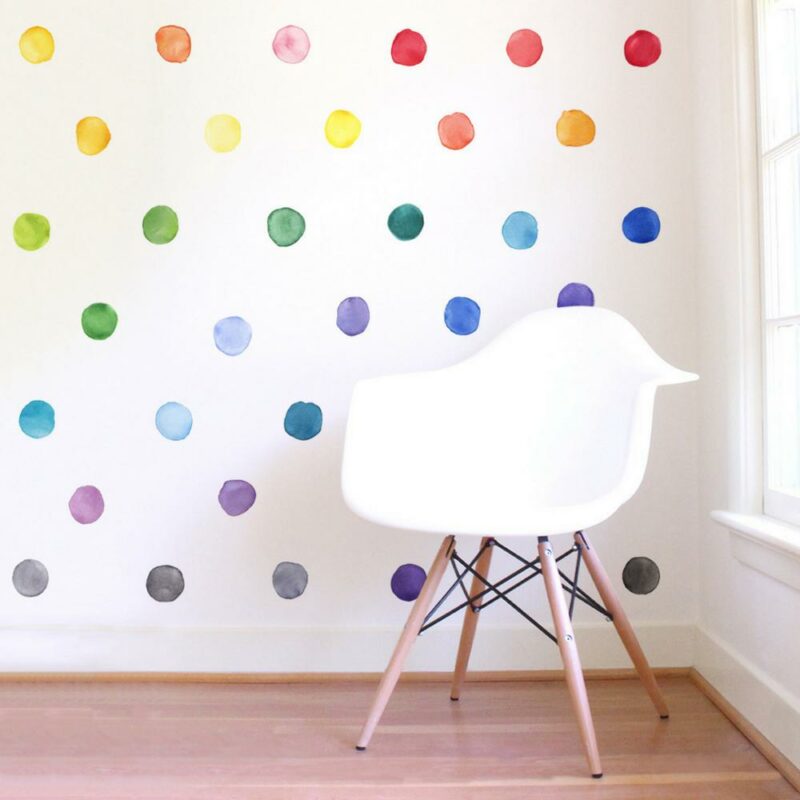 29 Pcs Set PVC Baby Wall Decals Colored Dots Creative Stickers for Children Vinyl Nursery Room 3