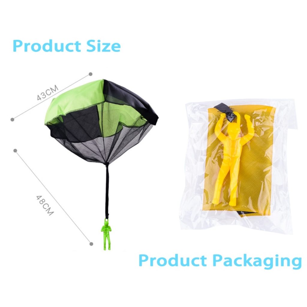 2pcs Hand Throw Soldier Parachute Toys Indoor Outdoor Games for Kids Mini Soldier Parachute Fun Sports 5