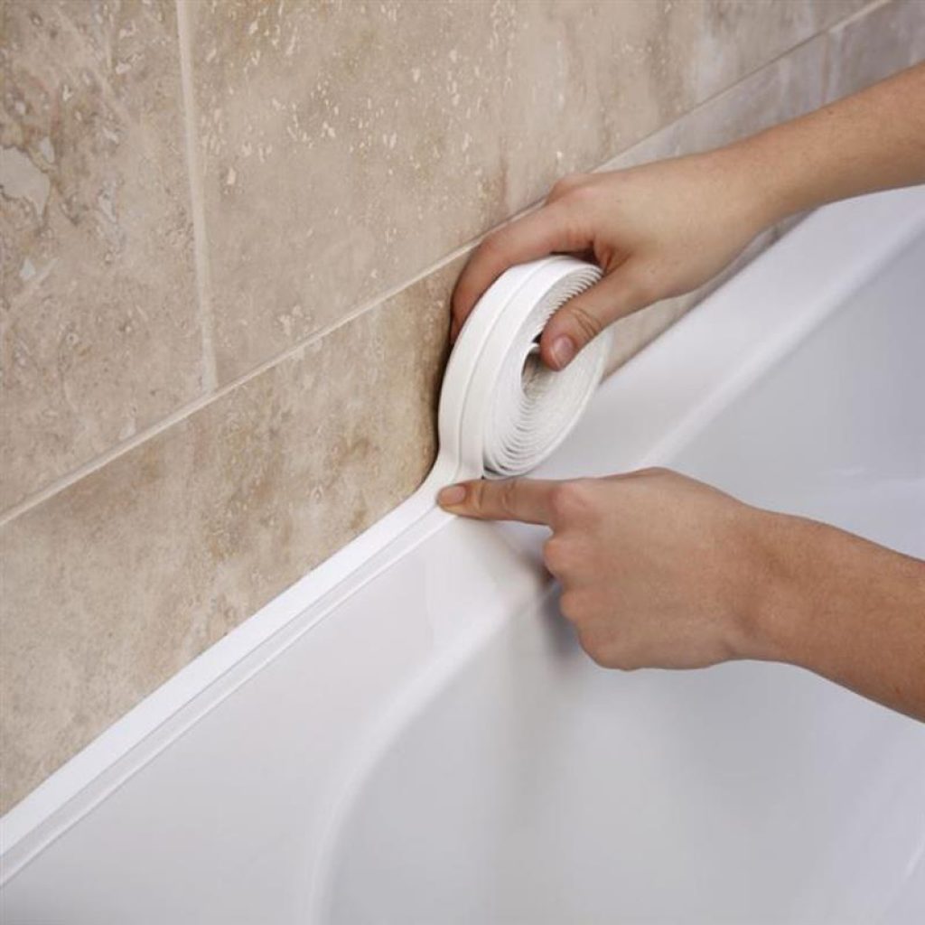 3 2mx22mm Bathroom Shower Sink Bath Sealing Strip Tape White PVC Self Adhesive Waterproof Wall Sticker