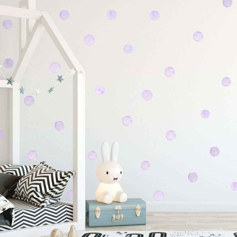 36 Pcs Set Watercolor Dot Wall Stickers for Kids Rooms Decoration DIY Fade Resistance for Home 3