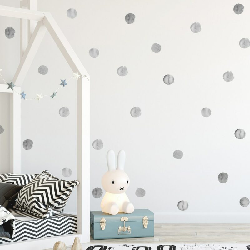 36 Pcs Set Watercolor Dot Wall Stickers for Kids Rooms Decoration DIY Fade Resistance for Home 5