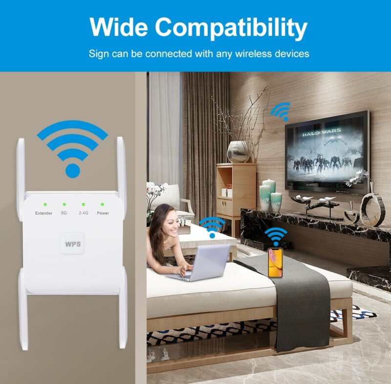 5 Ghz WiFi Repeater Wireless Wifi Extender 1200Mbps Wi Fi Amplifier 802 11N Long Range Wi 3