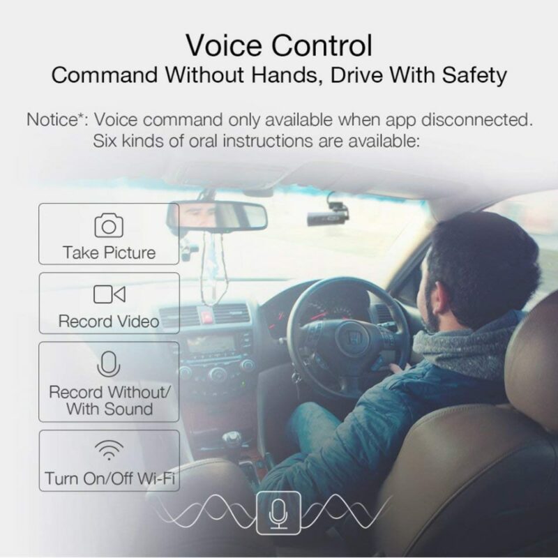 70mai Dash Cam 1S Car DVR 70 mai Camera Support Smart Voice Control WIFI Wireless Connect 2