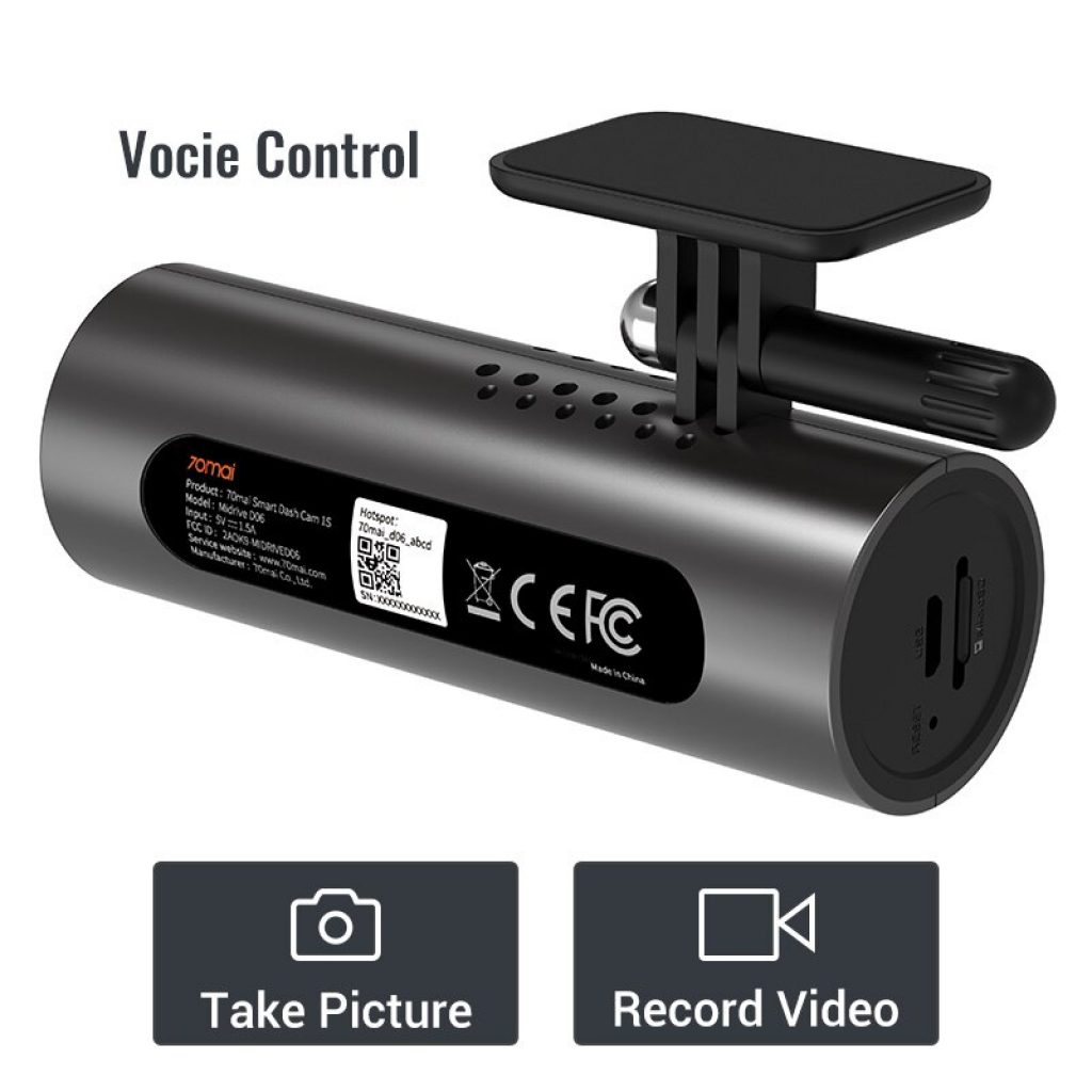 70mai Dash Cam 1S Car DVR 70 mai Camera Support Smart Voice Control WIFI Wireless Connect 4