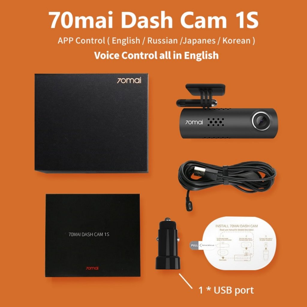 70mai Dash Cam 1S Car DVR 70 mai Camera Support Smart Voice Control WIFI Wireless Connect 5