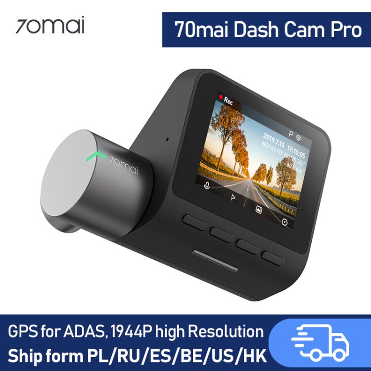 70mai Dash Cam pro Car DVR 1944P Super Clear 70mai pro Optional GPS Module for ADAS