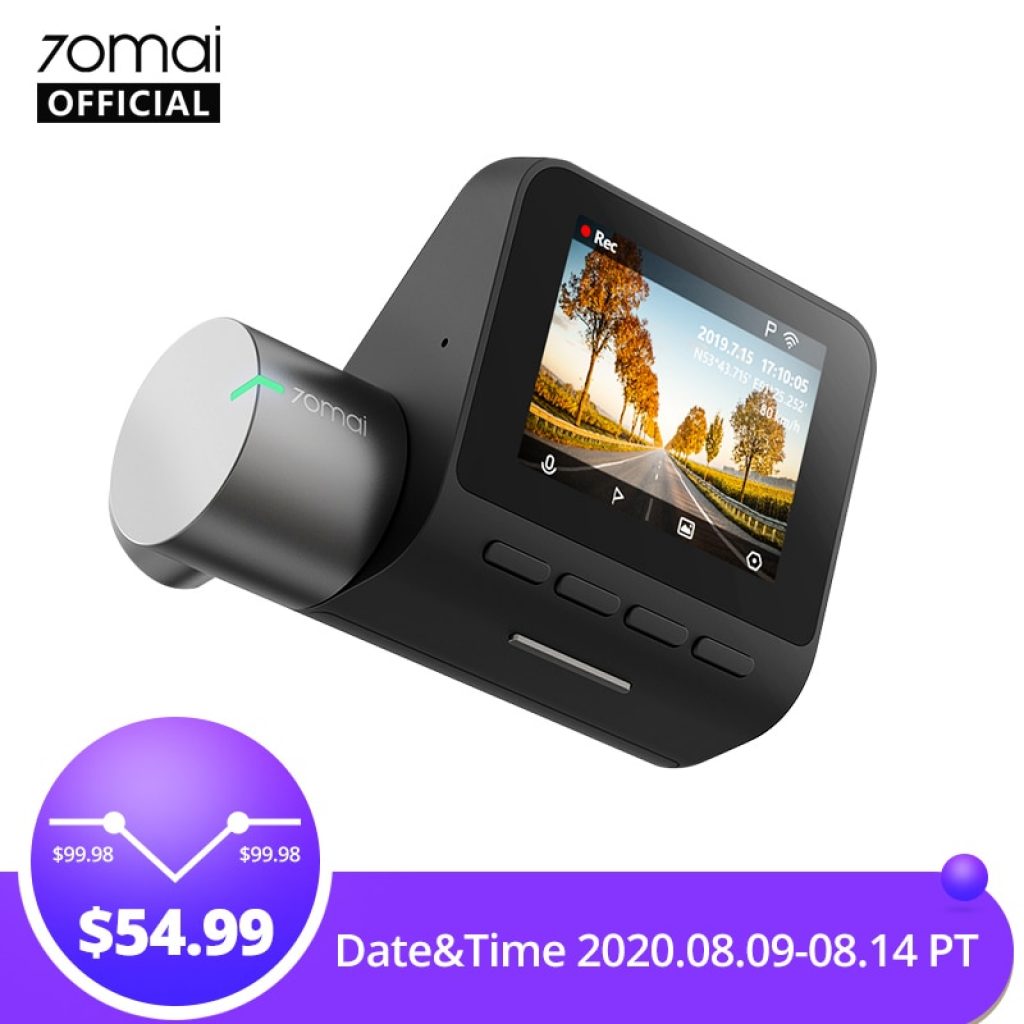 70mai Smart Dash Cam Pro English Voice Control 1944P 70MAI Car DVR Camera GPS ADAS 140FOV
