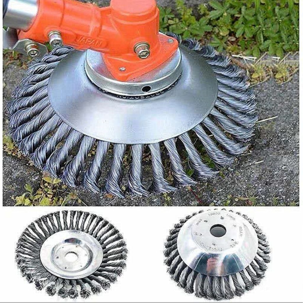 8 6 Inch Brushcutter Head Steel Wire Trimmer Head Grass Weed Cutting Rusting Dust Removal Plate