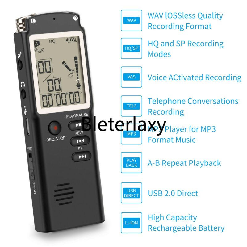 8GB 16GB 32GB Voice Recorder USB Professional 96 Hours Dictaphone Digital Audio Voice Recorder With WAV 1