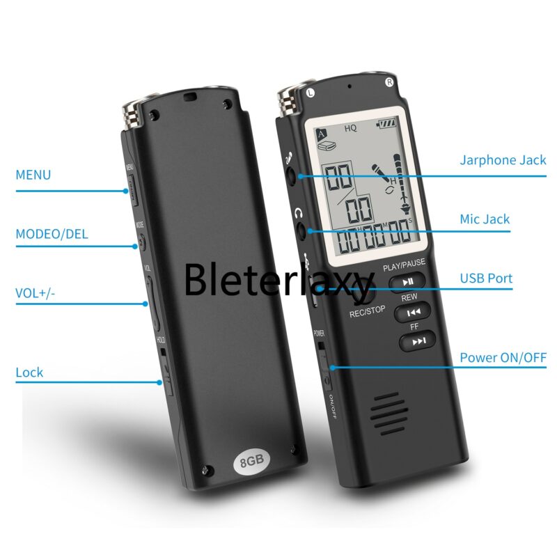 8GB 16GB 32GB Voice Recorder USB Professional 96 Hours Dictaphone Digital Audio Voice Recorder With WAV 2