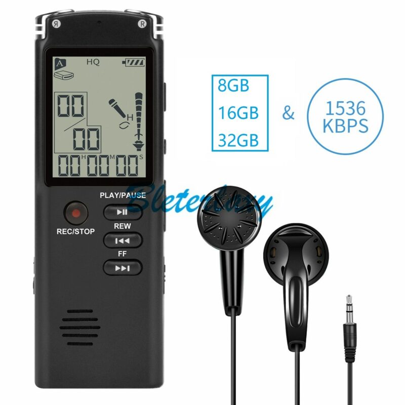 8GB 16GB 32GB Voice Recorder USB Professional 96 Hours Dictaphone Digital Audio Voice Recorder With WAV