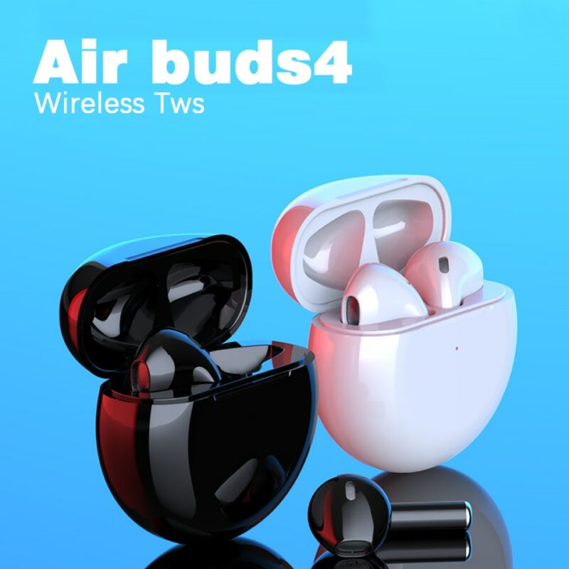 Airbuds 4 TWS Earbuds Wireless bluetooth earphones Touch Control Stereo Cordless Headset With Charging Box pK