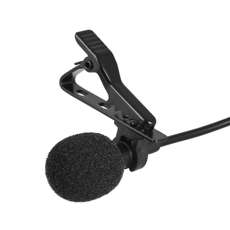 Andoer 1 45m Mini Portable Microphone Condenser Clip on Lapel Lavalier Mic Wired Mikrofo Microfon for 1