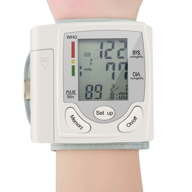 Automatic LCD Digital Wrist Blood Pressure Monitor Heart Pulse Measure High Selling 3