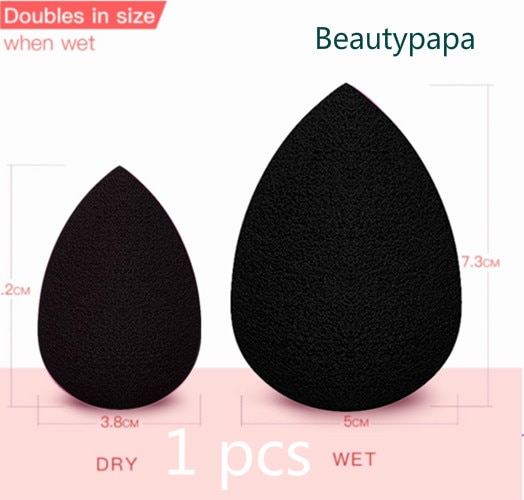 BeautyPaPa Black Beauty Makeup Applicator Super Soft Sponge Powder Blender Smooth Foundation Contour Blending Puff