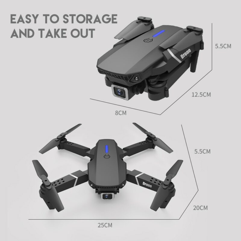 Best Smart WiFi FPV Drones with Camera HD 4K 1080P Wide Angle Foldable RC Quadcopter Altitude 1