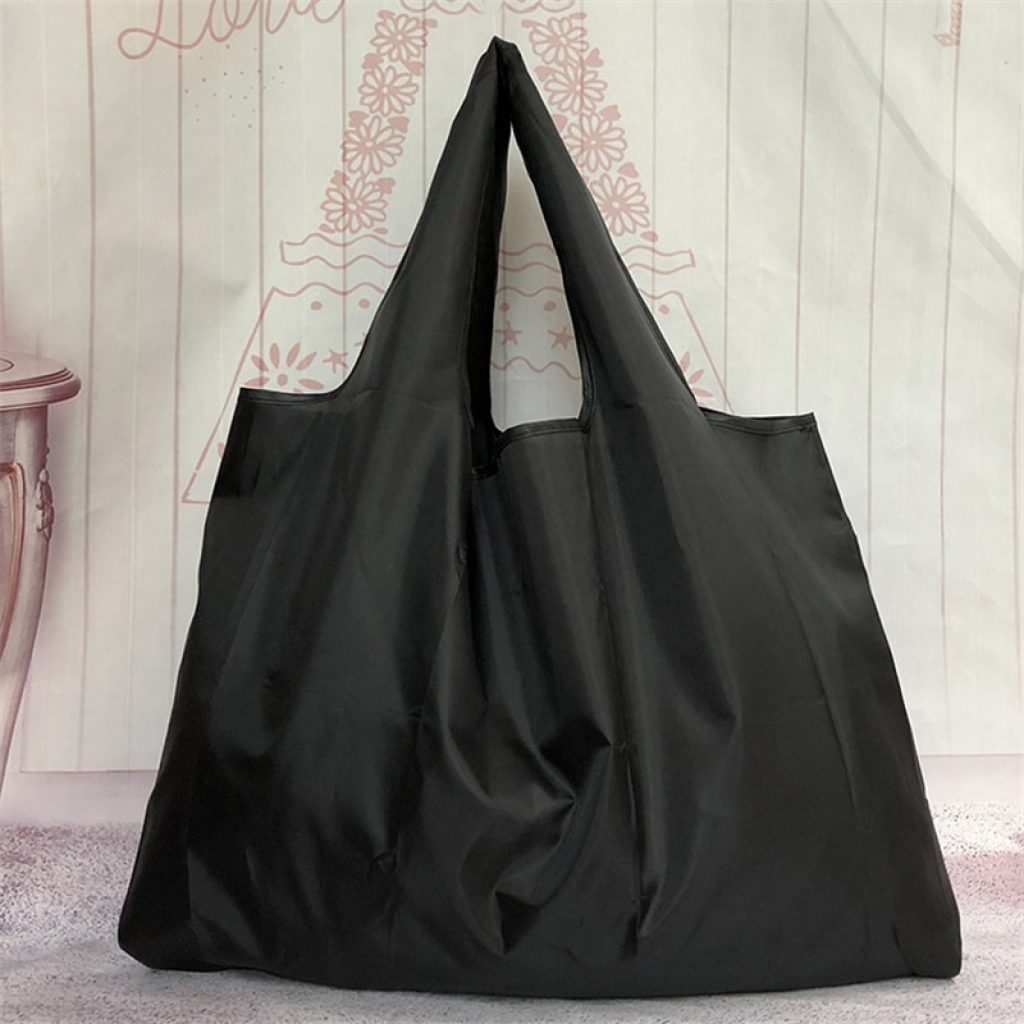 Big Size Thick Magic style Nylon Large Tote ECO Reusable Polyester Portable Shoulder Handbag Folding Pouch 2