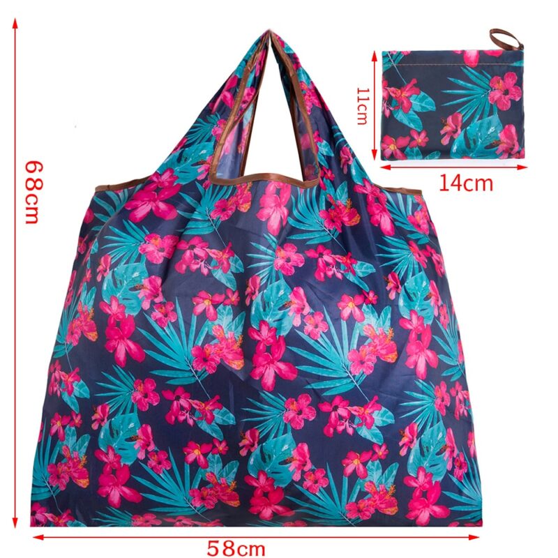 Big Size Thick Magic style Nylon Large Tote ECO Reusable Polyester Portable Shoulder Handbag Folding Pouch 3