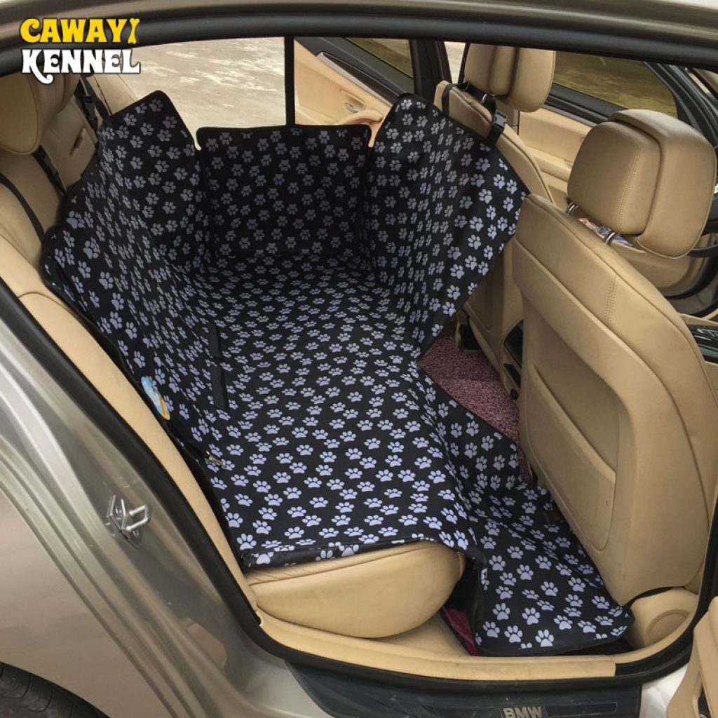 CAWAYI KENNEL Dog Carriers Waterproof Rear Back Pet Dog Car Seat Cover Mats Hammock Protector with 3