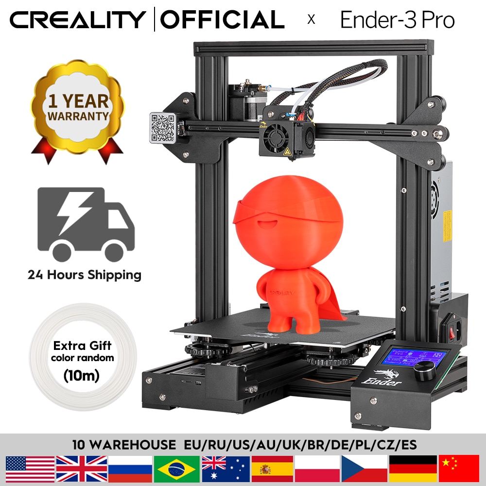 CREALITY 3D Ender 3 Pro Printer Printing Masks Magnetic Build Plate Resume Power Failure Printing DIY