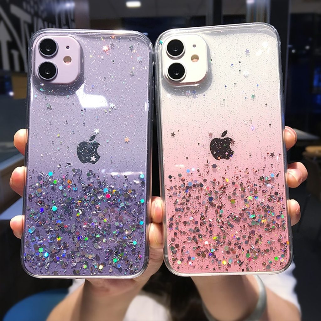 Clear Glitter Phone Case For iPhone 13 12 Pro 11 Pro Max XS Max XR X