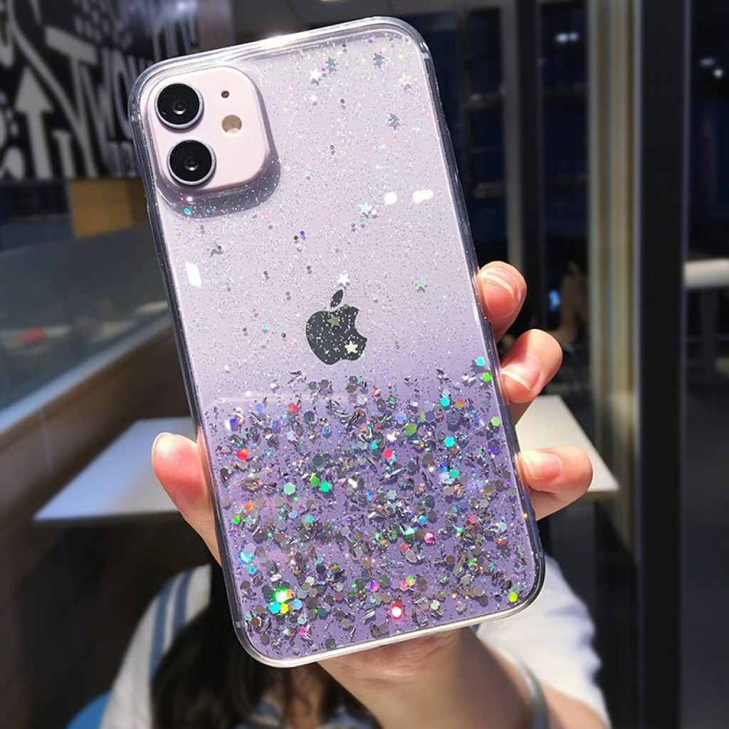 Clear Glitter Phone Case For iPhone 13 12 Pro 11 Pro Max XS Max XR X 3