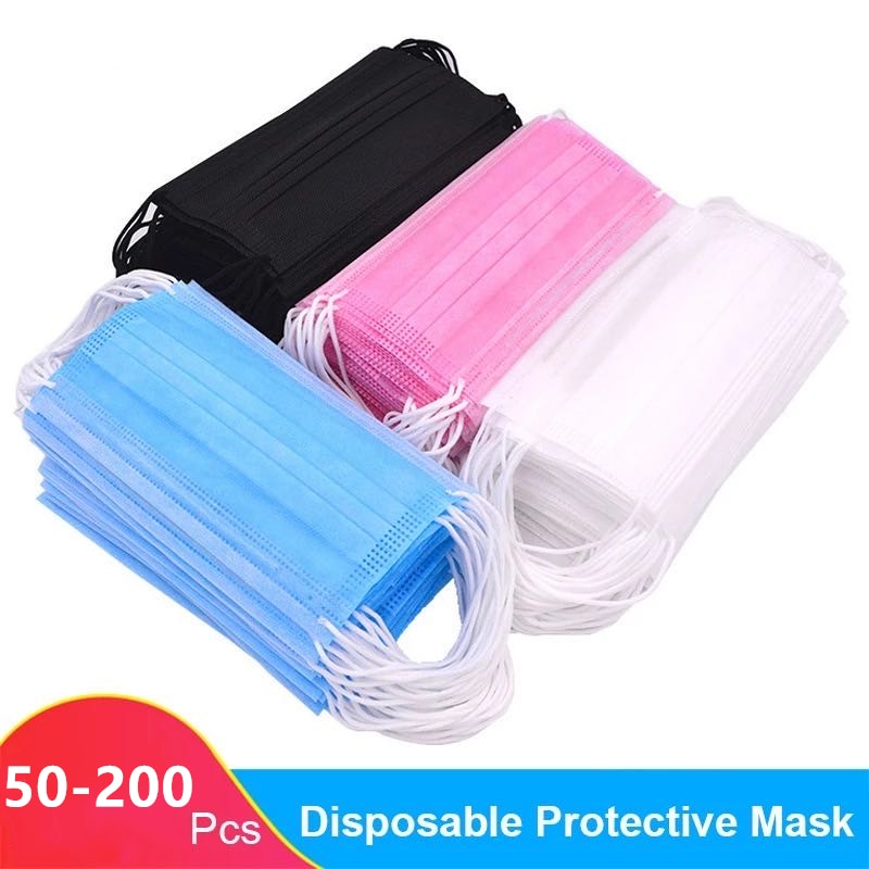 Disposable Surgical Mask Earloop 8 Types Mouth Mask 3 Layers Meltblown Non Woven Breathable Medical Face