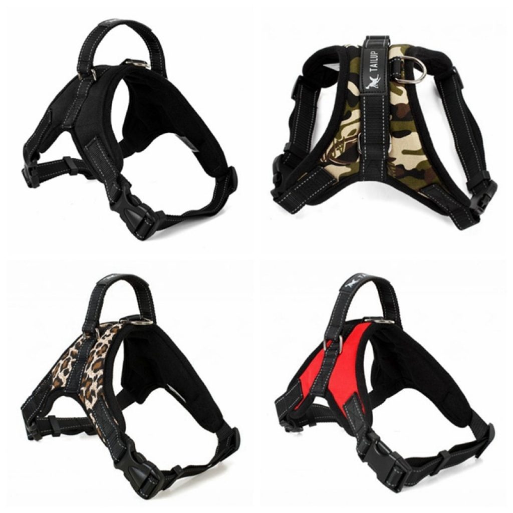 Dog Soft Adjustable Harness Pet Large Dog Walk Out Harness Vest Collar Hand Strap for Small 3