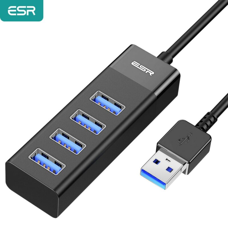 ESR USB HUB Adapter USB 3 0 Dock Fast Transfer Splitter 3 4 Ports 4 In