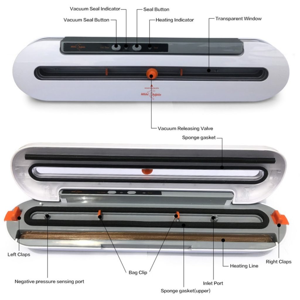 Electric Vacuum Sealer Packaging Machine For Home Kitchen Including 10pcs Food Saver Bags Commercial Vacuum Food 2