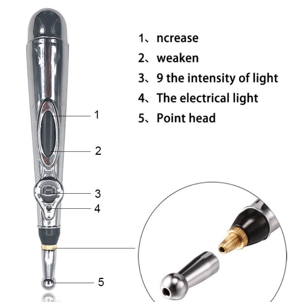 Electronic acupuncture pen Electric meridians Laser Acupuncture machine Magnet Therapy instrument Meridian Energy Pen massager 3