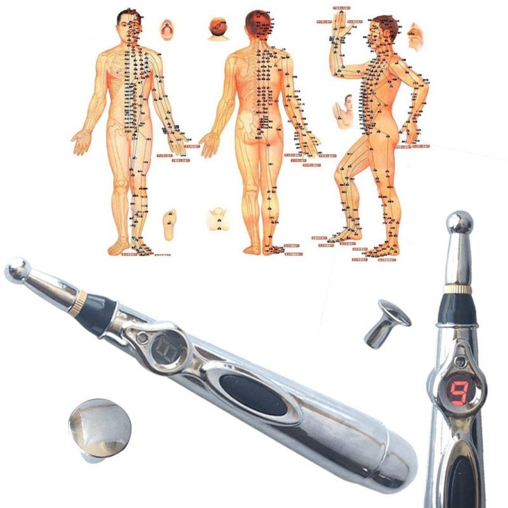 Electronic acupuncture pen Electric meridians Laser Acupuncture machine Magnet Therapy instrument Meridian Energy Pen massager 4