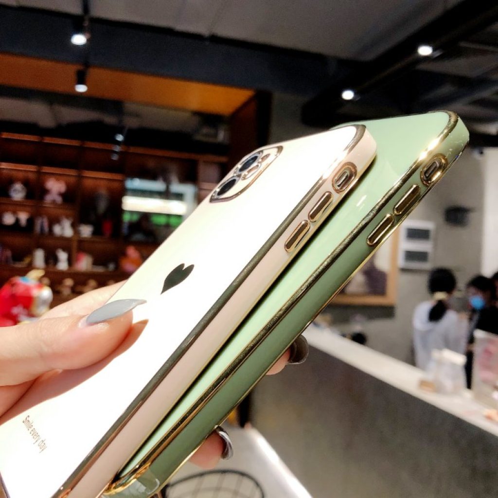 Electroplated Love Heart Phone Case For iPhone 12 13 11 Pro Max XR X XS Max 4