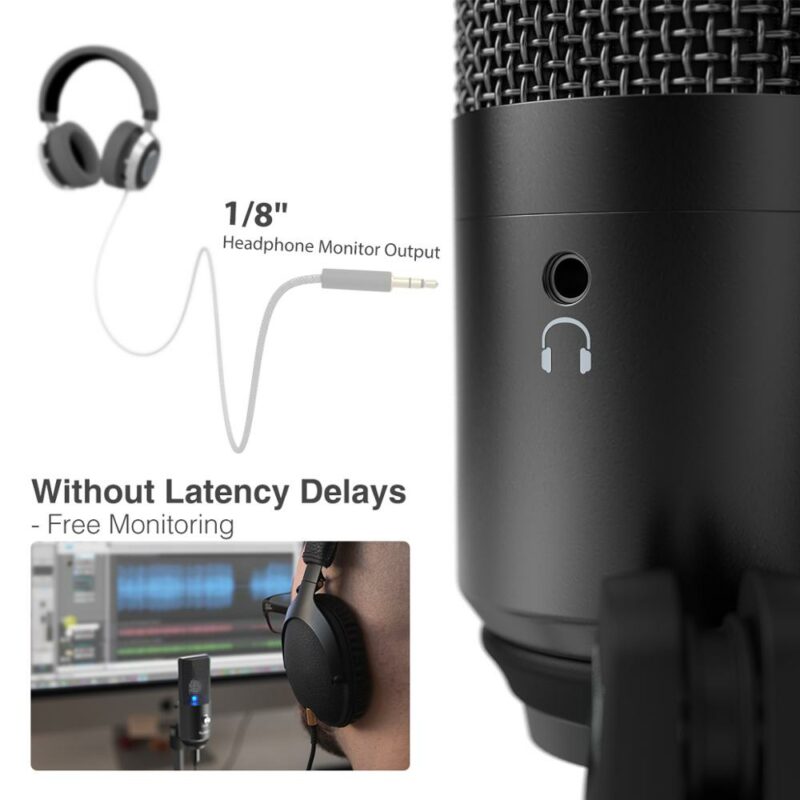 FIFINE USB Microphone for laptop and Computers for Recording Streaming Twitch Voice overs Podcasting for Youtube 1