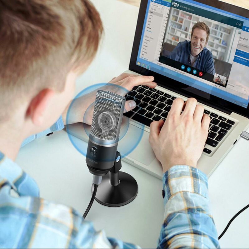 FIFINE USB Microphone for laptop and Computers for Recording Streaming Twitch Voice overs Podcasting for Youtube 2
